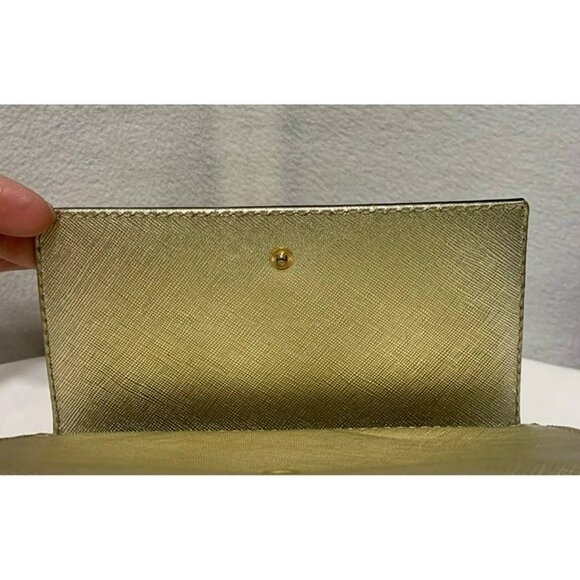Kate Spade Cedar Street Cami Clutch Gold PWRU4634 NO STRAP - Picture 7 of 10